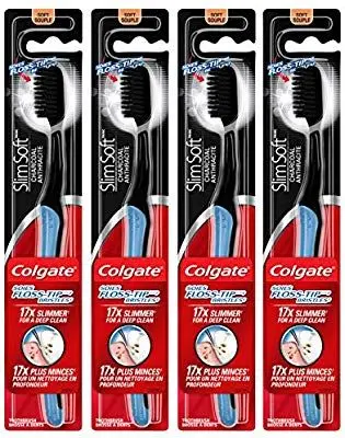 Colgate Slimsoft Charcoal Toothbrush pack of 4